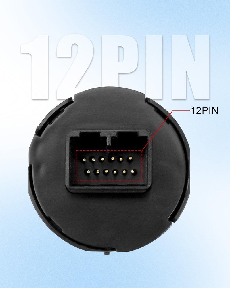 AUGREX Ignition One-Button Starter Stop Switch Replace 35881-TG7-A03 Fit for Honda Pilot Ridgeline Passport Fit Ex/Ex-L 2016-2019 Replace 35881-TG7-701 35881-TG7-702 35881-TG7-A01, Matte Silver Edge - Image 2